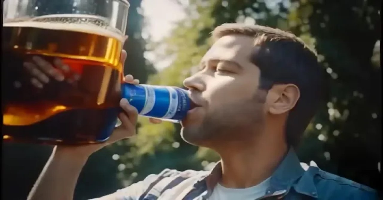 Inteligência Artificial cria comercial de cerveja BIZARRO e assustador