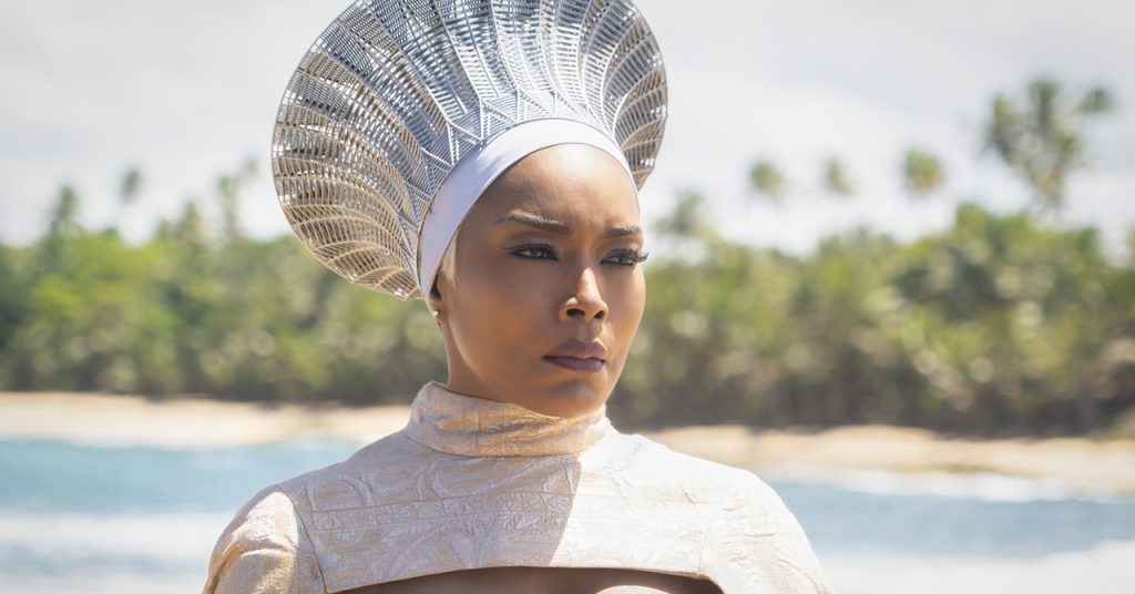 Angela Bassett as Ramonda in Marvel Studios' BLACK PANTHER: WAKANDA FOREVER. Photo by Annette Brown. © 2022 MARVEL.