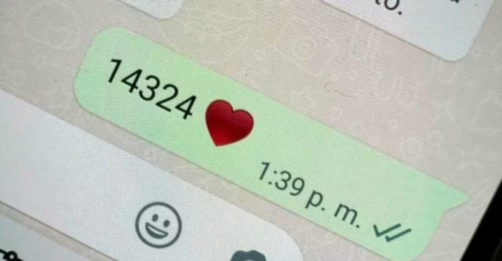 WhatsApp: entenda o significado do código ‘14324’ usado por jovens