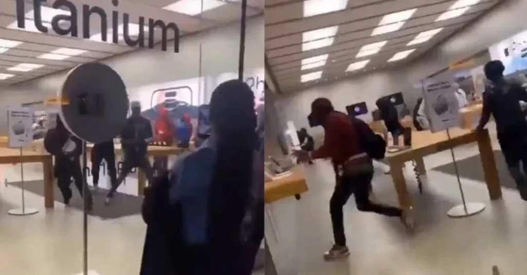 Vídeo: jovens mascarados saqueiam loja da Apple e levam novos iPhones 15