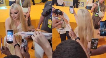 Anya Taylor-Joy não consegue tirar foto em celular de fã na CCXP 23