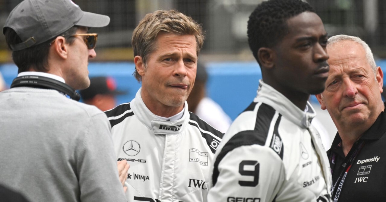 Brad Pitt irrita pilotos reais em filmagens de longa sobre a Fórmula 1