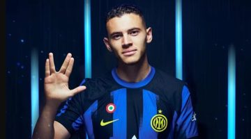 Star Trek estampa uniforme da Inter de Milão em jogo