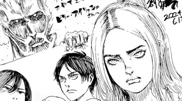 Billie Eilish recebe desenho exclusivo de criador de Attack on Titan