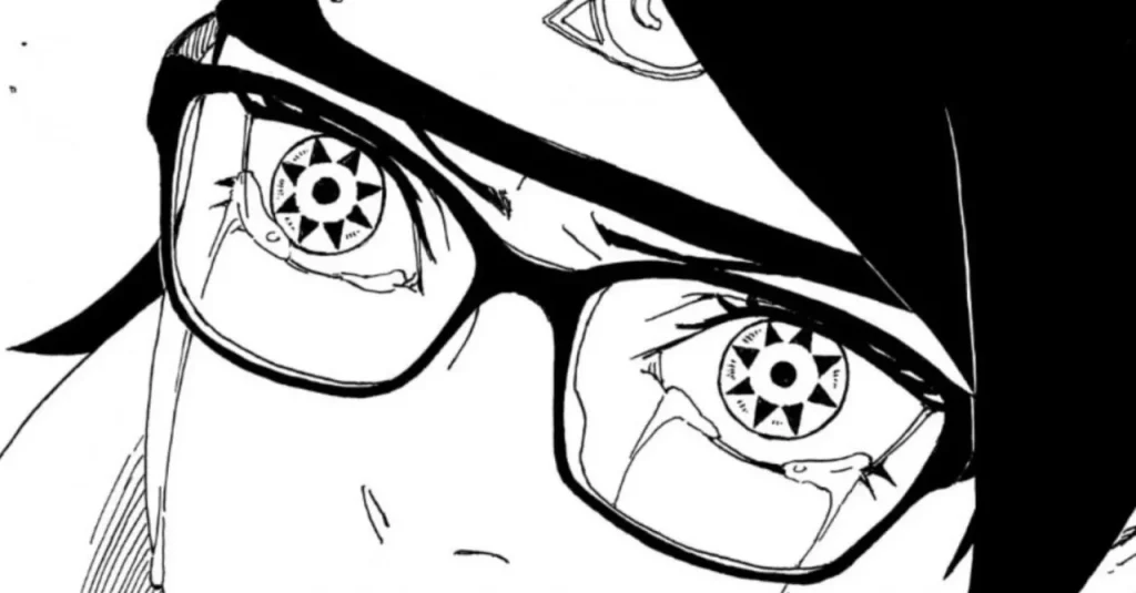 Boruto muda origem do Mangekyou Sharingan da Sarada