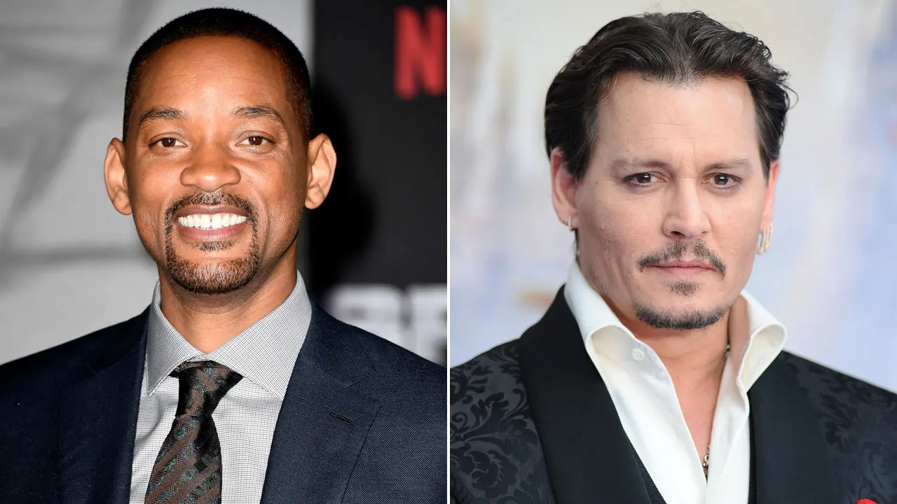 Will Smith e Johnny Depp são flagrados juntos após muito tempo