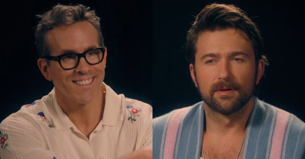 Em vídeo hilário, Ryan Reynolds interroga par romântico de Blake Lively em novo filme