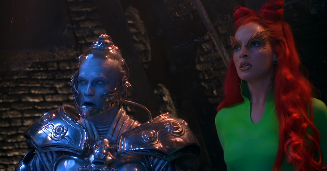 Arnold Schwarzenegger e Uma Thurman se reencontram e deixam recado para Batman