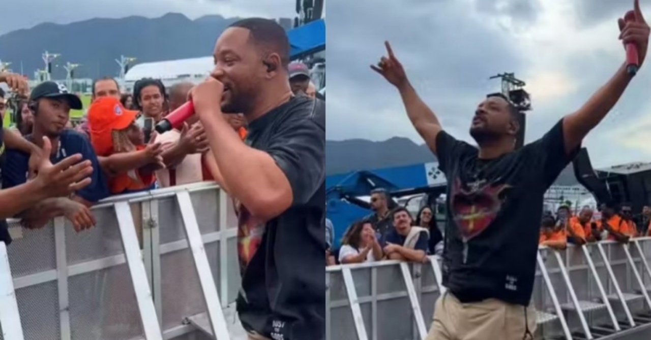 Will Smith canta de graça para garis e surpreende fã cadeirante no Brasil