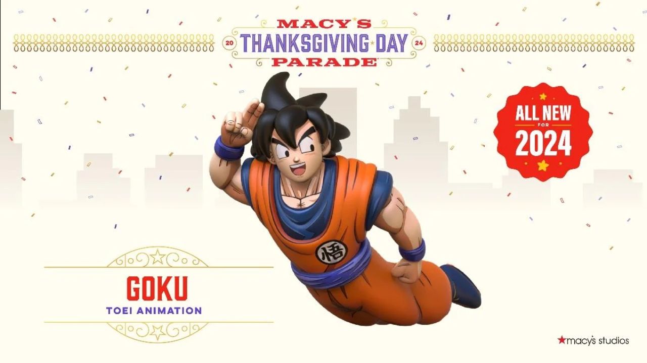 Balão de Goku será destaque na Parada da Macy’s em 2024