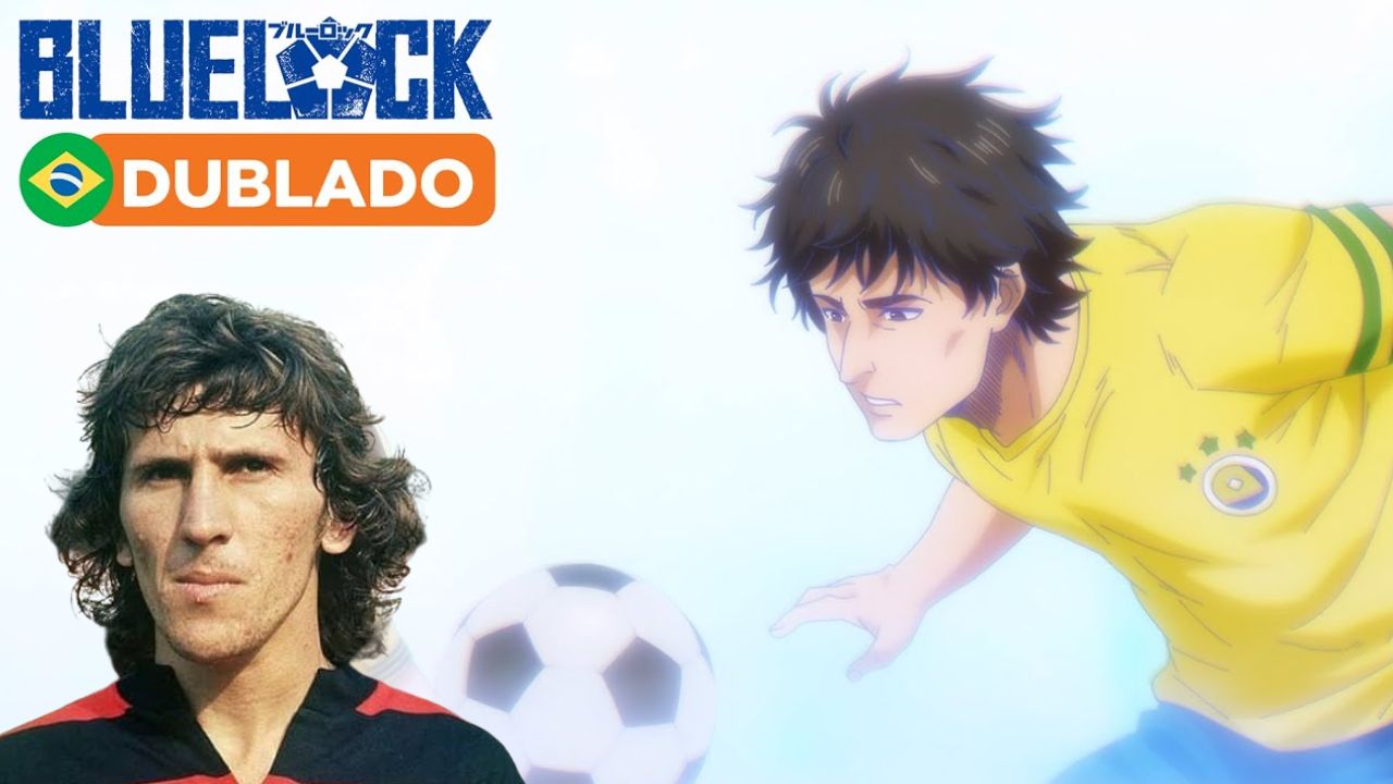 Zico, craque do Flamengo, celebra homenagem no anime Blue Lock