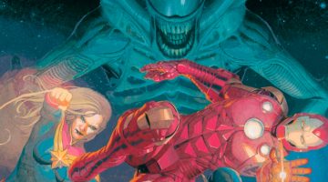 Homem de Ferro escolhe a sobrevivência em batalha contra os xenomorfos