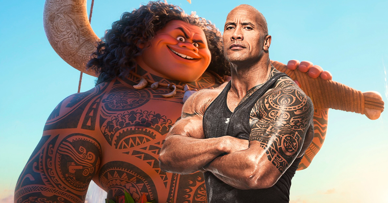 Dwayne Johnson usa traje especial para interpretar Maui no live-action de Moana