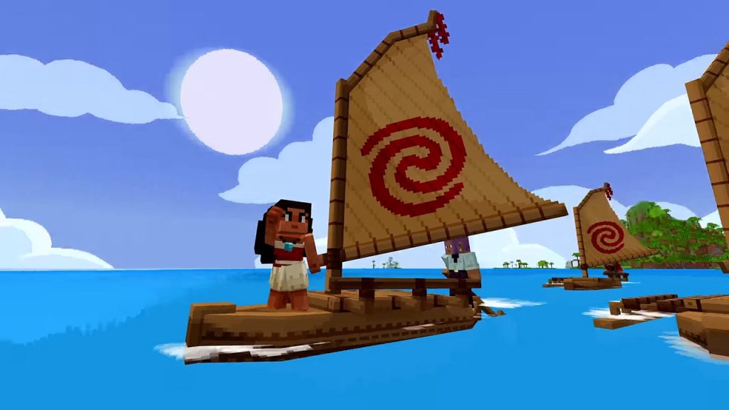 Minecraft lança DLC baseado em Moana 2 antes da estreia nos cinemas