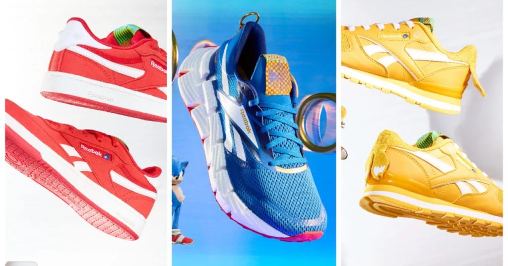 Reebok e Sonic The Hedgehog: coleção especial de tênis celebra o filme Sonic 3