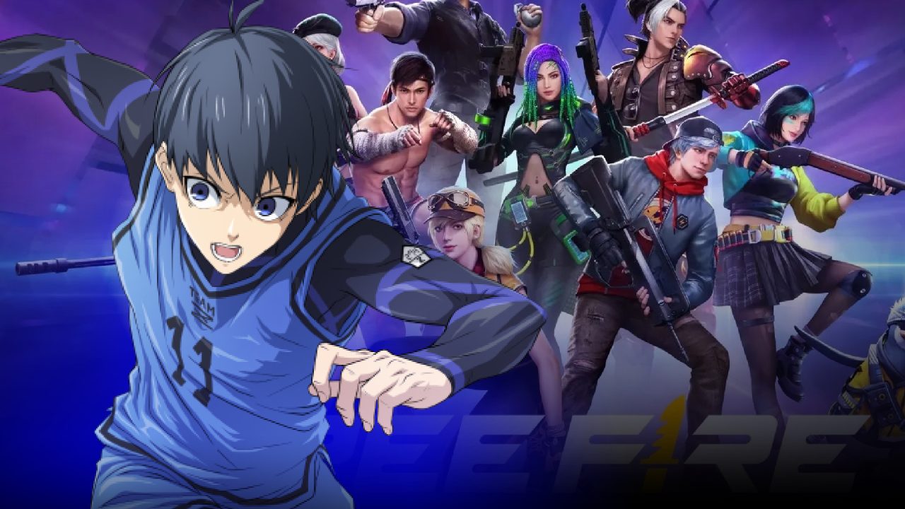 Free Fire anuncia colaboração com anime de futebol Blue Lock