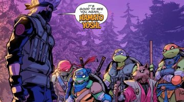 Kakashi e Mestre Splinter se conhecem em crossover Naruto x Tartarugas Ninja