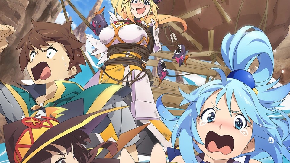Anime de KONOSUBA terá novos OVAs nos cinemas japoneses