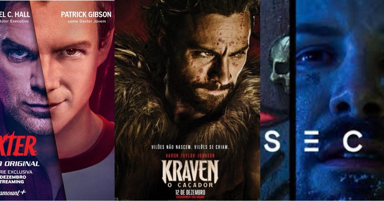 Lançamentos imperdíveis de filmes e séries: Kraven, Dexter, Nível Secreto e mais!