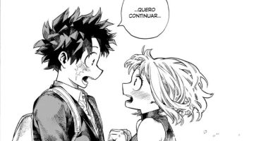 Novo capítulo de My Hero Academia oficializa romance entre Deku e Ochaco