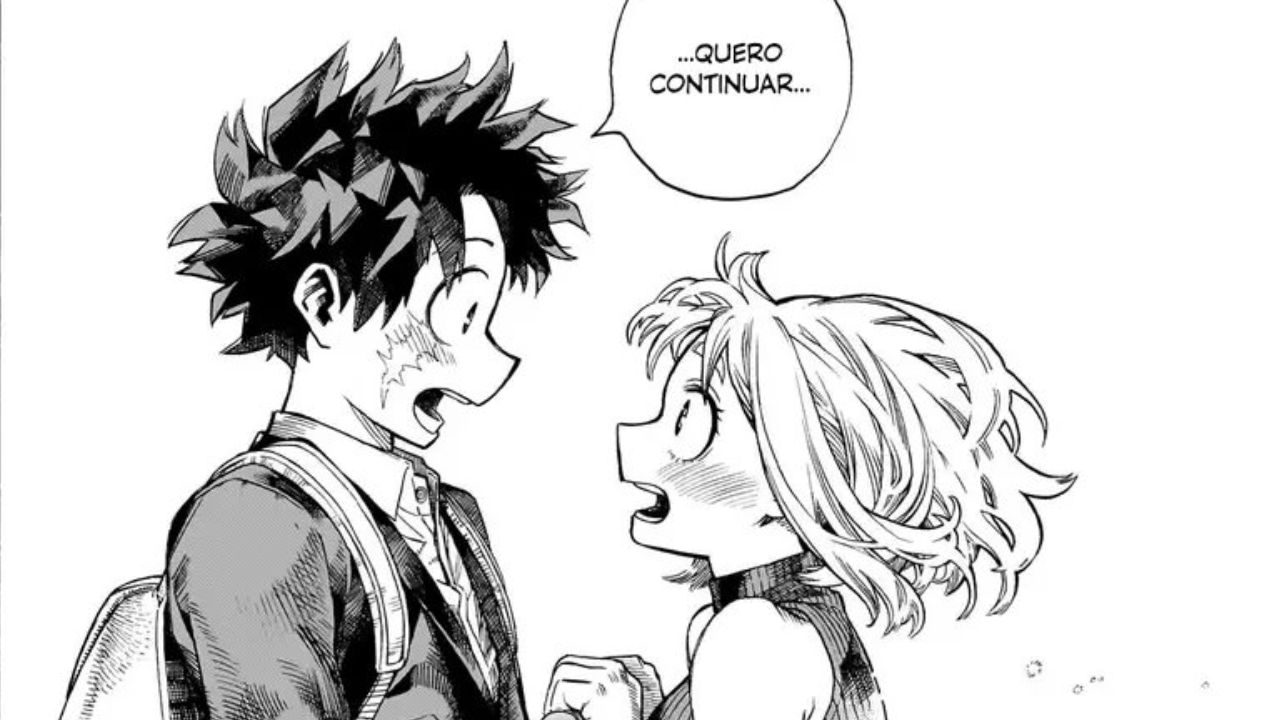 Novo capítulo de My Hero Academia oficializa romance entre Deku e Ochaco