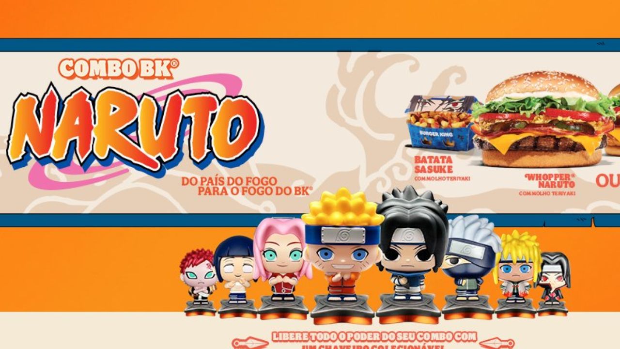 Brinquedos de Naruto chegam ao Burger King