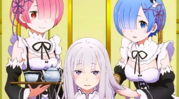 Re:ZERO apresenta arte natalina com Rem, Ram e Emilia
