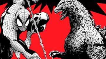 Godzilla e Homem-Aranha se enfrentam em crossover épico, com direito a Kaiju com simbionte