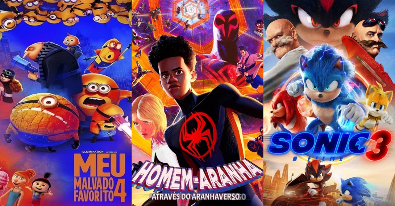 meu malvado favorito 4 - homem-aranha através do aranhaverso - sonic 3