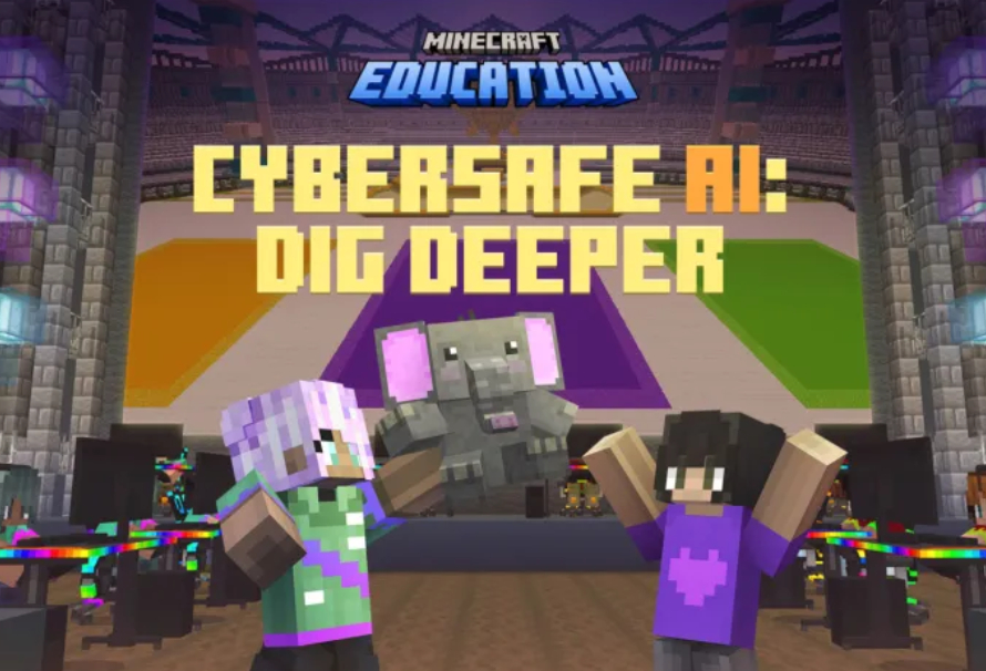 Minecraft lança DLC Grátis “CyberSafe AI” para ensinar Alfabetização em IA