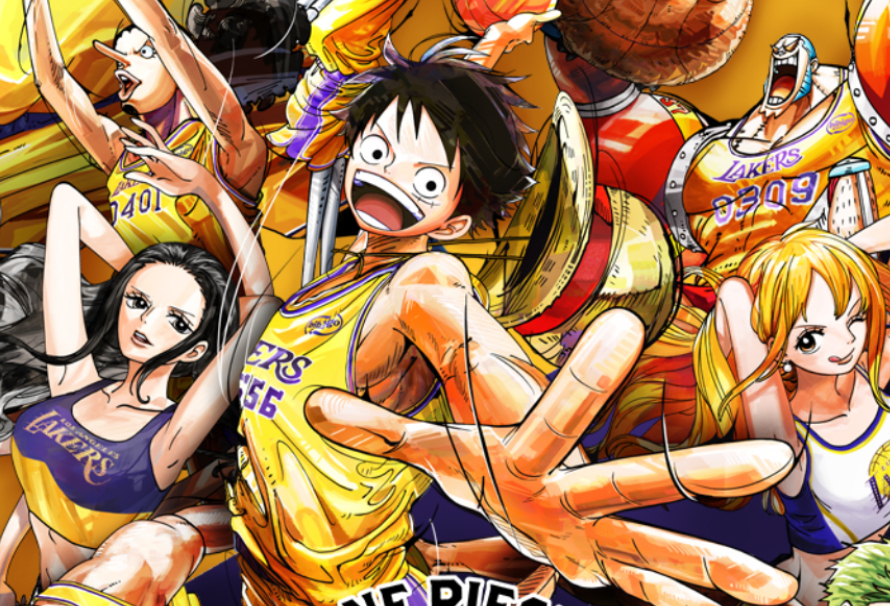 One Piece anuncia colaboração inédita com time de basquete Los Angeles Lakers