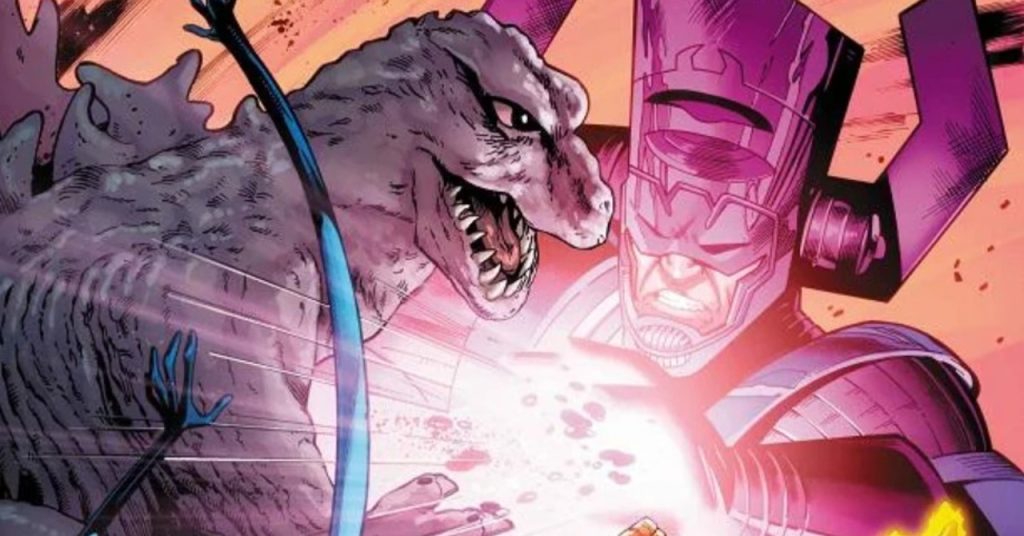 Godzilla e Quarteto Fantástico: a batalha contra Galactus e o novo arauto cósmico