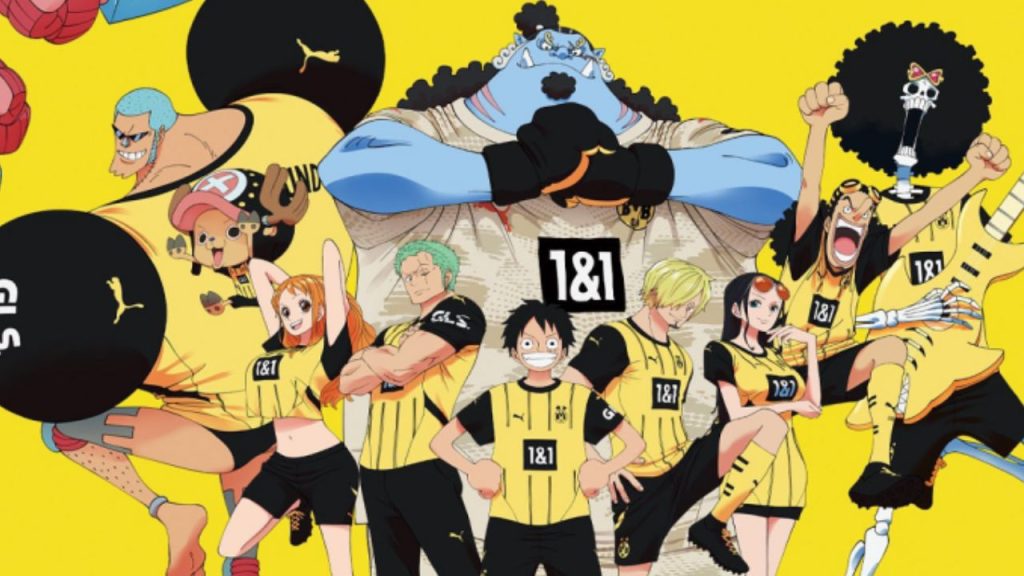 One Piece anuncia colaboração com Borussia Dortmund, clube de futebol alemão