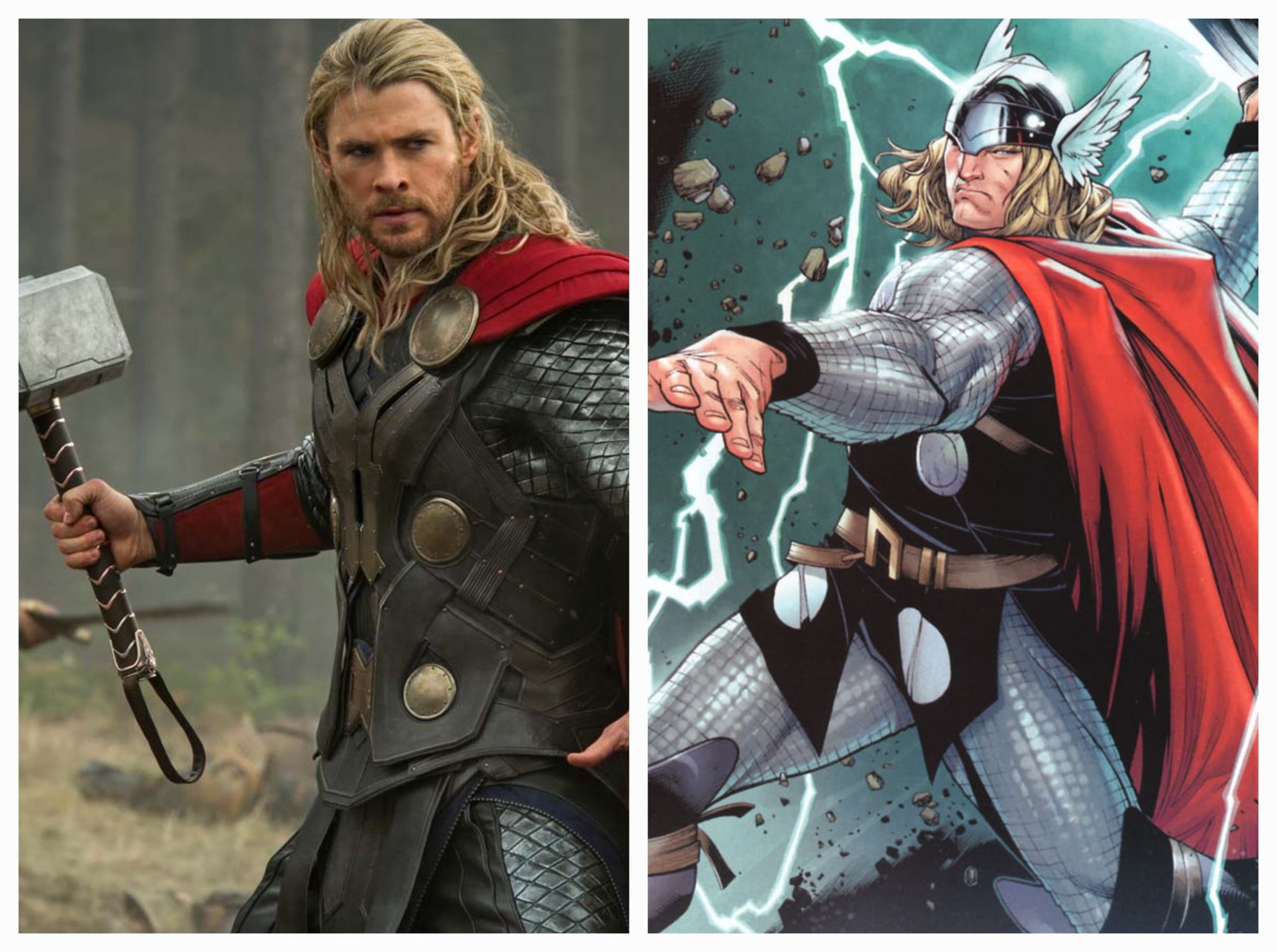 As principais diferenças entre o Thor dos filmes da Marvel e o Thor dos quadrinhos. Confira!