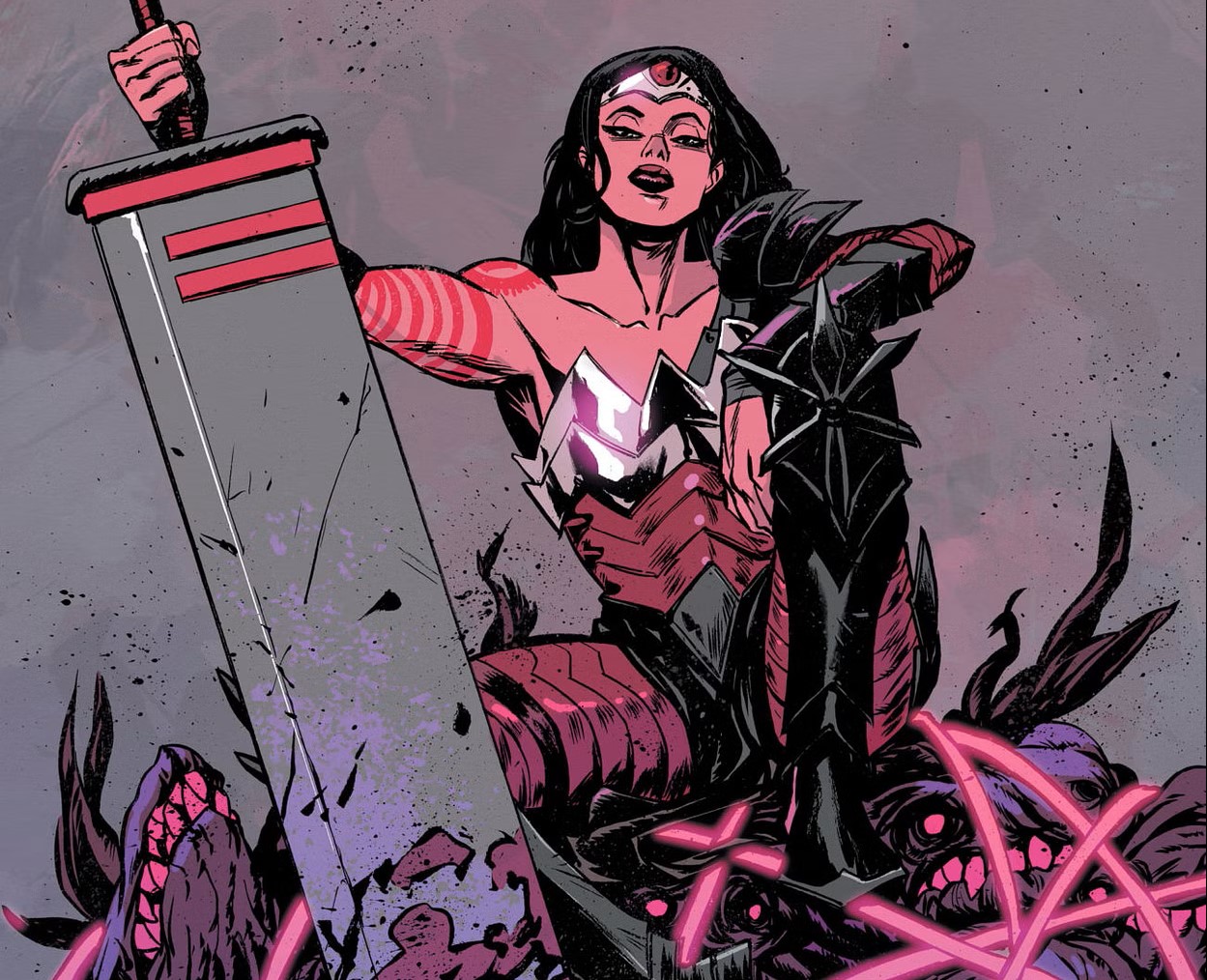 ‘Absolute Wonder Woman #8’ traz vilã repaginada e revela a existência de outra amazona