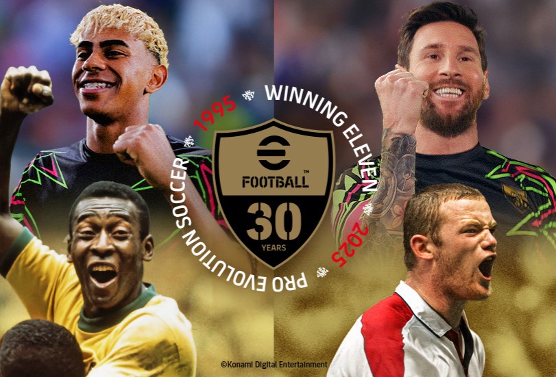 Konami celebra 30 anos de ‘eFootball’ com novas lendas, clubes e eventos globais