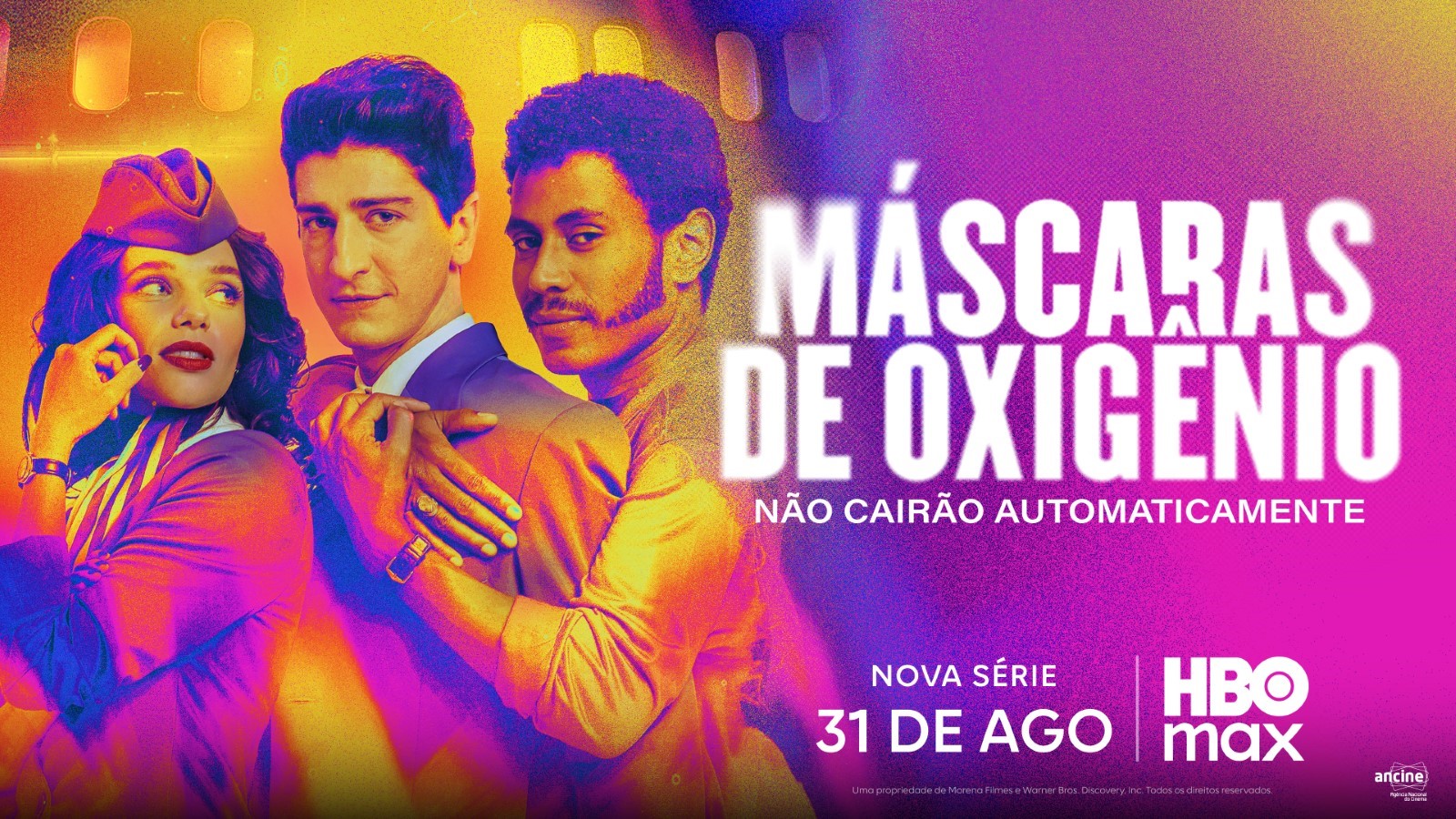HBO revela pôster oficial de “Máscaras de Oxigênio Não Cairão Automaticamente”