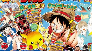 Pokémon e One Piece irão se unir em ilustrações na edição de agosto da ‘Shonen Jump’