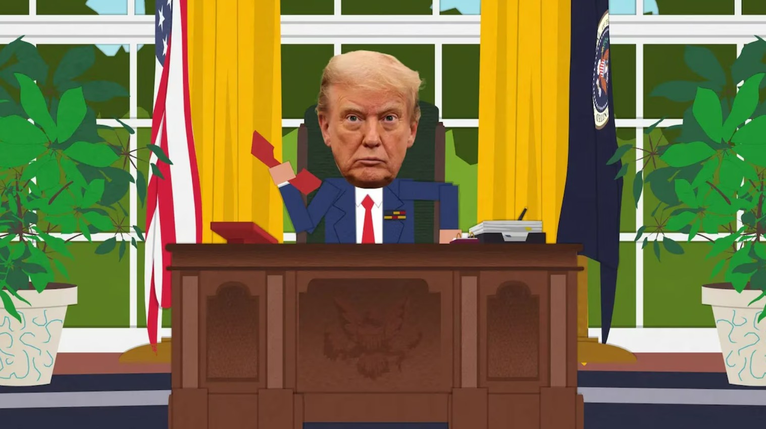 ‘South Park’ tem episódio atacando Trump com pedido de censura e resposta da Casa Branca