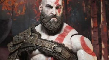 Por que o Kratos tem marcas vermelhas no corpo?