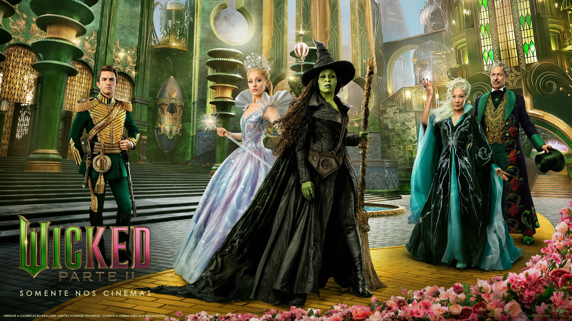Universal Pictures revela nova arte de “Wicked: Parte II”, capítulo final da saga das bruxas de Oz