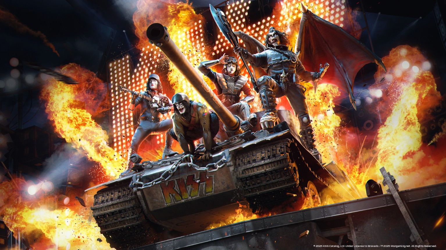 ‘World of Tanks Modern Armor’ faz colaboração com o Kiss em novo evento do game