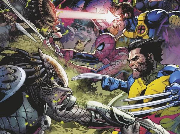 Predadores enfrentam X-Men e Os Vingadores em ‘Predator Kills The Marvel Universe #2’