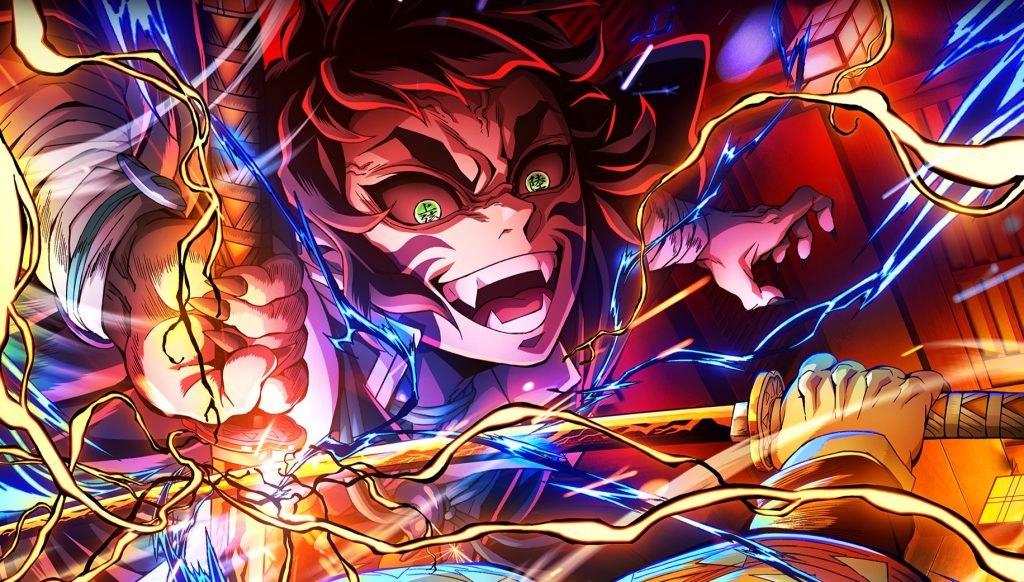 Novo pôster de ‘Demon Slayer: Castelo Infinito’ destaca batalha entre Zenitsu e Kaigaku