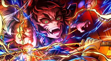 Novo pôster de ‘Demon Slayer: Castelo Infinito’ destaca batalha entre Zenitsu e Kaigaku