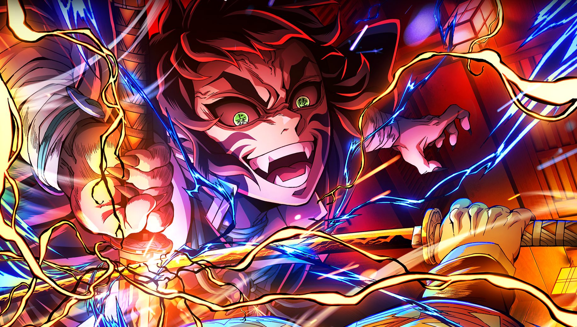 Novo pôster de ‘Demon Slayer: Castelo Infinito’ destaca batalha entre Zenitsu e Kaigaku