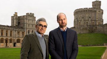 Príncipe William guia Eugene Levy pela vida da realeza em novo episódio de ‘O Viajante Relutante’ no Apple TV+