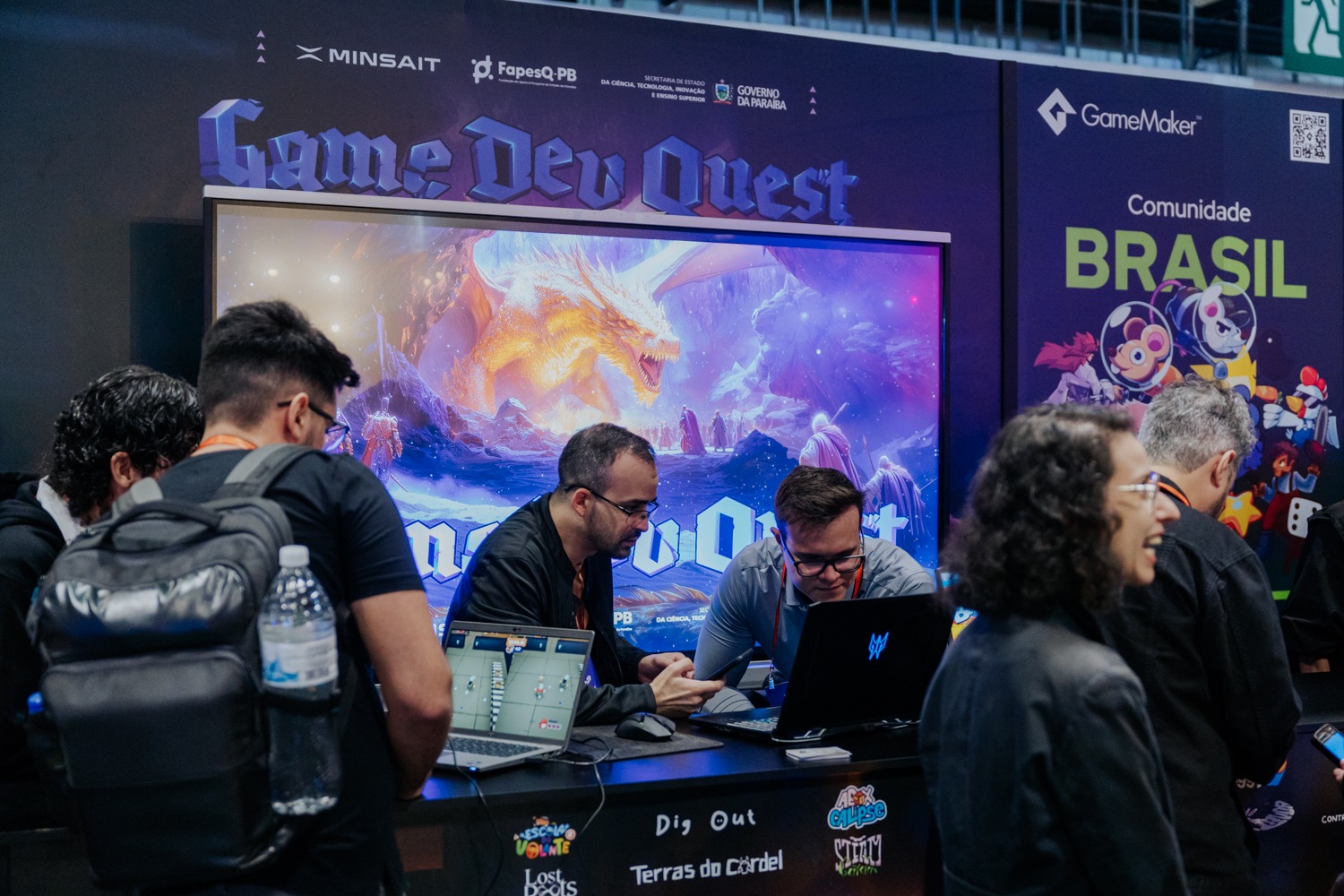 Circuito Game Dev Quest transforma o Imagineland On The Road em palco para novos talentos dos games na Paraíba