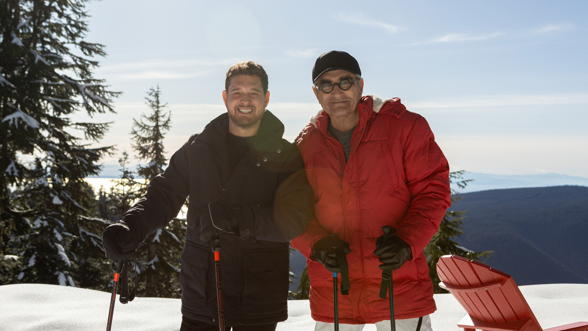 Final de ‘O Relutante Viajante’ leva Eugene Levy à costa oeste do Canadá com Michael Bublé