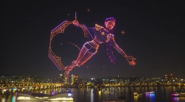 ‘Guerreiras do K-Pop’ ganha show de drones incrível na Coreia do Sul